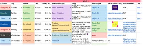 create  social media calendar   easy steps  template