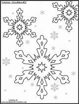 Coloring Snowflake Pages Printable Stencil Simple Stencils Christmas Snowflakes Snow Print Trace Patterns Popular Color Diy Will Library Choose Board sketch template