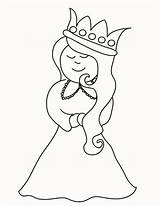 Esther Coloring Queen Cute Play Color Kids sketch template