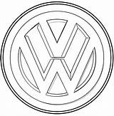 Volkswagen Coloring Logo Vw Pages Sheet Auto Coloringpagesfortoddlers Bus Popular Cool sketch template