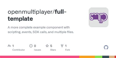 github openmultiplayerfull template   complete  component  scripting