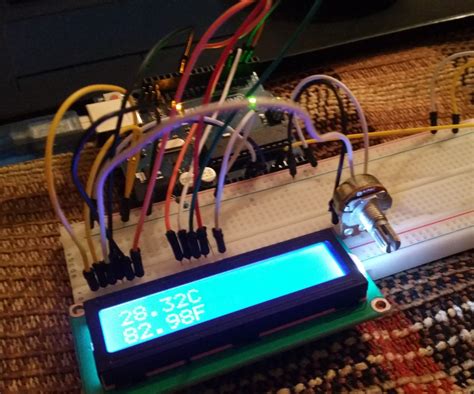 arduino thermometer lm lcd  steps  pictures instructables