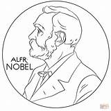 Nobel Paz Premios Supercoloring Peace Inventor Medal sketch template