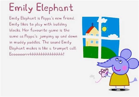 peppa pig meet emily elephant