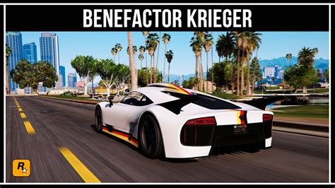 Gta Online Обзор нового суперкара Benefactor Krieger Youtube