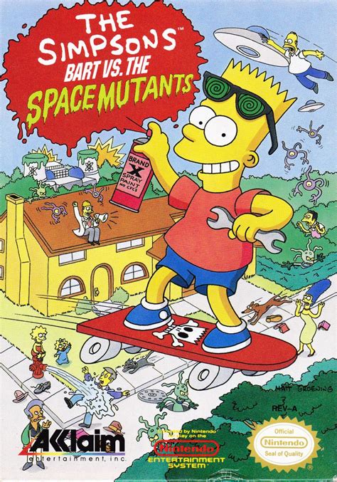 simpsons bart   space mutants  nes  mobygames