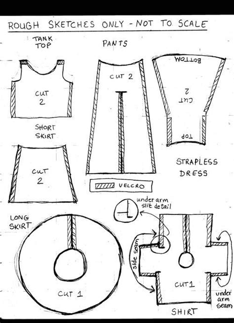 De 25 Bedste Idéer Inden For Doll Clothes Patterns På Pinterest 18