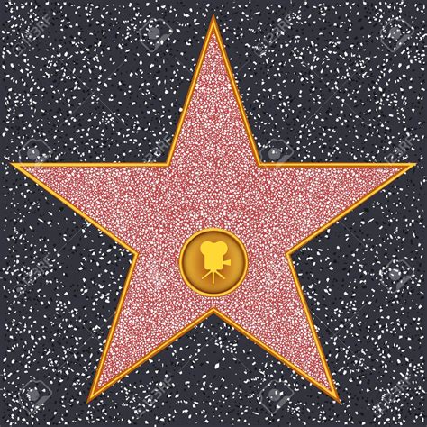 hollywood walk  fame star template