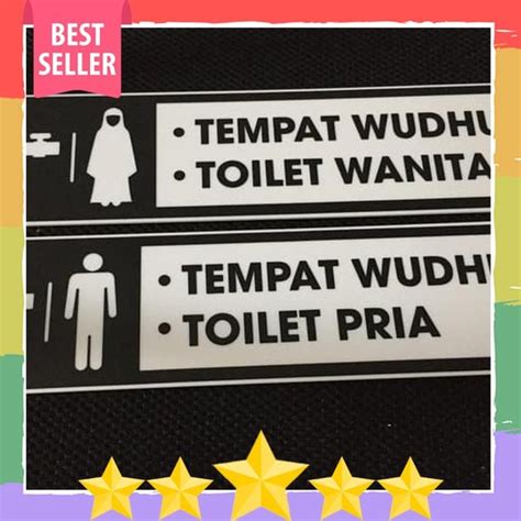 Jual Sign Tanda Arah Toilet Pria Wanita Masjid Mesjid Di Lapak Leo Shop