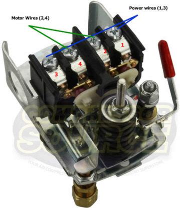 pressure switch wiring diagram air compressor  purchased  baldor lt single phase  hp