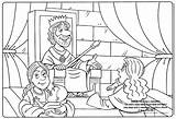 Raja Salomo Minggu Hikmat Trono Cerita Biblicos Ibu Dominical sketch template