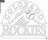 Rockies Emblema Emblem Disegni Emblemat Embleem Malvorlagen Colorir Kolorowanki Colorare Loghi Diamondbacks Ausmalbilder sketch template