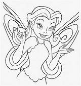 Tinkerbell Coloring Pages Printable Clip Tinker Bell sketch template