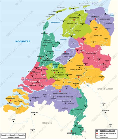 digital basic map of the netherlands 462 the world of