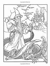 Wizard Wizards Dover Wondrous Noble Marty Reaper Besök sketch template