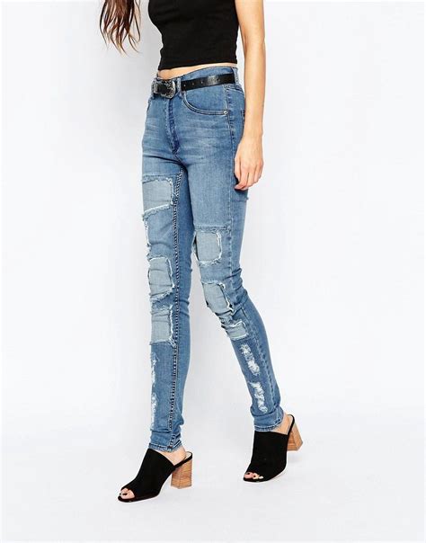 cheap monday second skin jeans at tall skinny