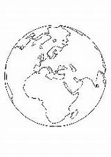 Weltkugel Ausmalbild Erde Globus Arbeitsblaetter Dorty sketch template