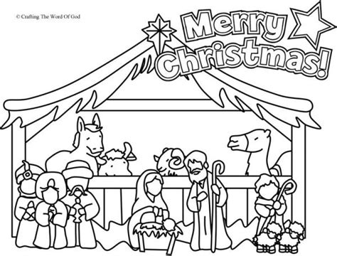 nativity coloring page coloring page crafting  word  god