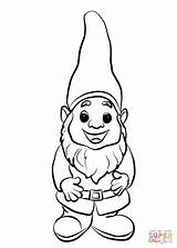 Gnome Coloring Gnomes Pages Printable Garden Cute Drawing Cartoon Clip Kids Clipart Book Color Template Print Fairy Colouring Drawings Draw sketch template