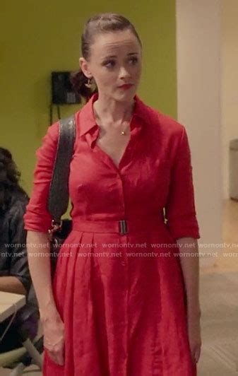 Wornontv Rory’s Red Shirtdress On Gilmore Girls A Year In The Life