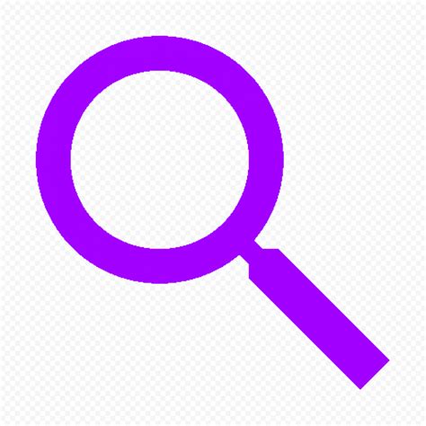 purple search icon button transparent png citypng