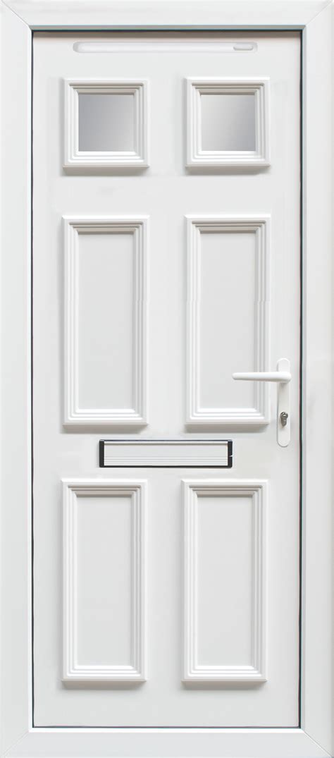 panel frosted glazed white upvc lh external front door set hmm wmm departments