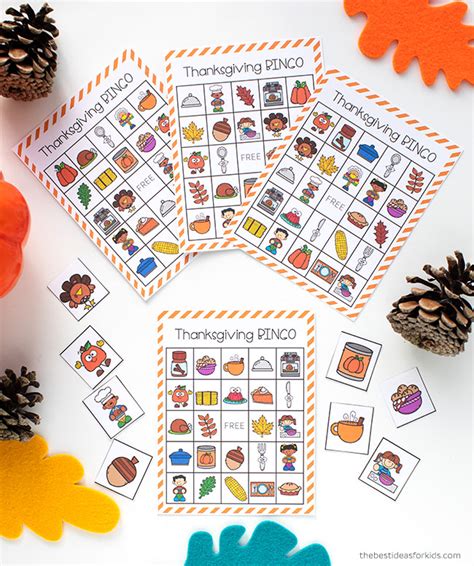 thanksgiving bingo  printable   ideas  kids