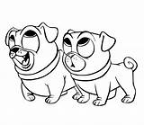 Puppy Dog Pals Coloring Pages Printable Collar Color Print Getcolorings sketch template