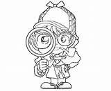 Conan Detective Coloring Pages Spy Glass Kids Magnifying Colouring Print Drawing Color Mononoke Princess Shattered Outline Getdrawings Designlooter Thrill Experience sketch template