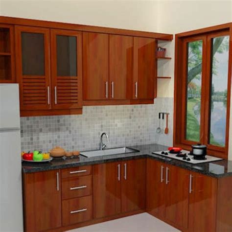 dapur minimalis  warna jasa pembuatan kitchen set  furniture  bandung