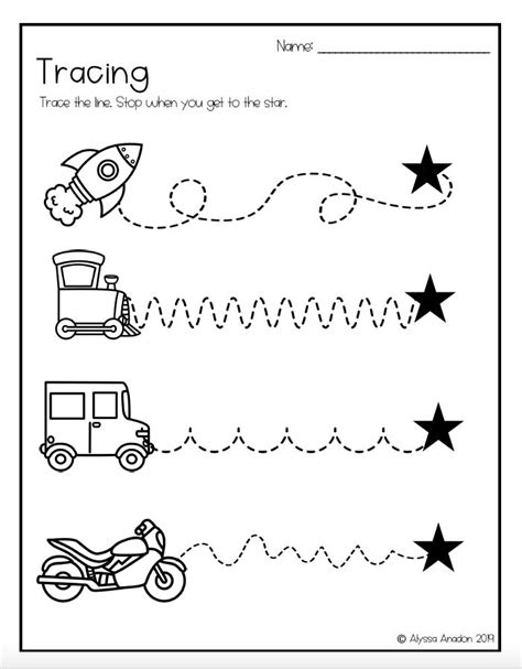 tracing worksheets kindergarten worksheets tracing worksheets