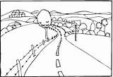 Coloring Pages Landscape Road Printable Landscapes Scenery Kids Simple Country Colouring Sheets Color Easy Categories Choose Coloringonly Print Freecoloringpagefun Drawing sketch template