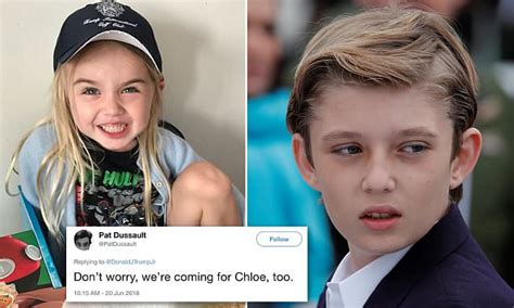 donald trump jr s daughter chloe threatened on twitter daily mail online