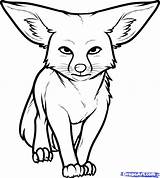 Fox Fennec Coloring Pages Desert Drawing Clipart Animals Printable Drawings Getdrawings Sketch Color Clipartmag Getcolorings sketch template