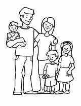 Family Coloring Colouring Clipart Pages Happy Drawing Wecoloringpage Preschoolers Familia Color Desenho Kids Clip Mejores Gen Kindergarten Familie Print Para sketch template