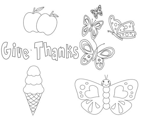 thankful pages coloring pages