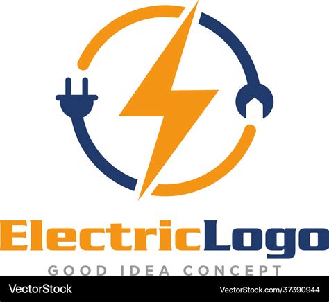 electrical logo design royalty  vector image