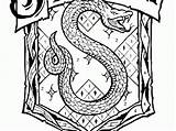 Slytherin Potter Harry Coloring Pages sketch template