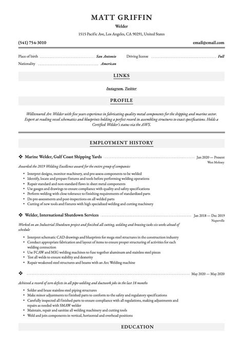 welder resume sample   sales resume examples resume examples