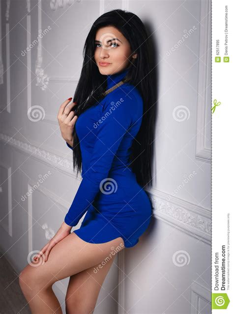 Beautiful Girl In A Short Dress Stock Image Image Of