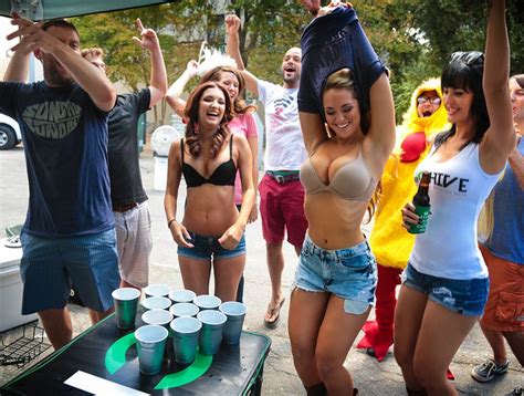 hosts an underboob themed tailgate party 28 photos