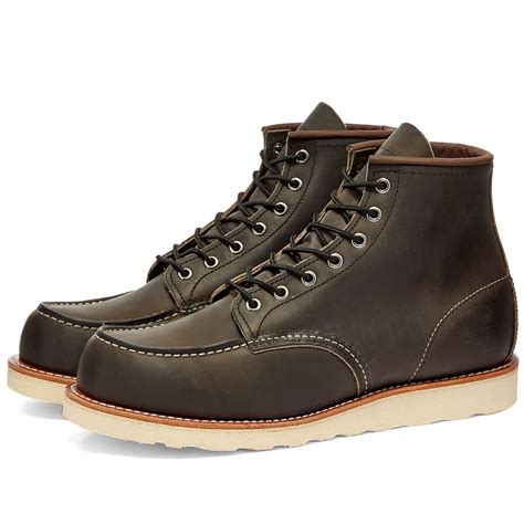 red wing 8890 heritage work 6 moc toe boot charcoal rough and tough