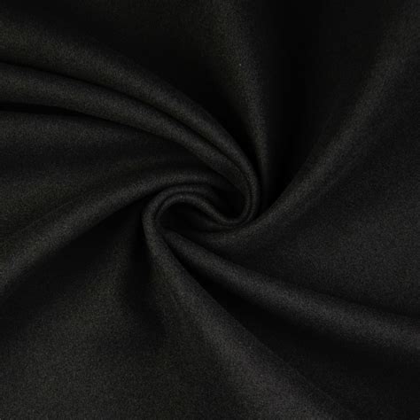 coat fabric plain black fabrics hemmers
