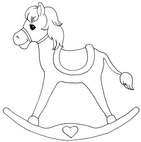 printable rocking horse template woodworking projects plans