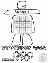 Sudoku Vancouver Olympische Kleurplaten Spelen Titel Kleurplaat sketch template