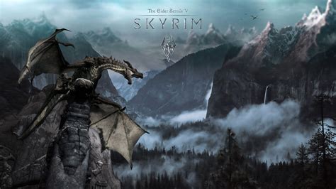 skyrim desktop backgrounds wallpaper cave