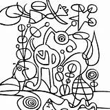 Coloring Pages Famous Britto Paintings Painting Romero Miro Joan Artwork Artists Getdrawings Garden Getcolorings Color Colorings Face sketch template