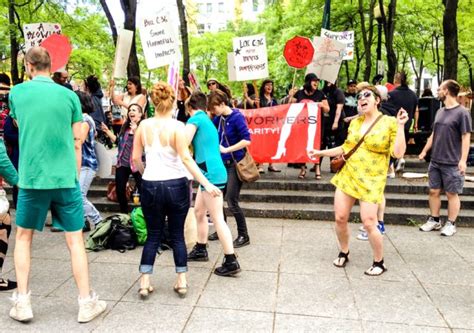 Demonstrators Dance To Protest New Sex Work Draft Legislation The