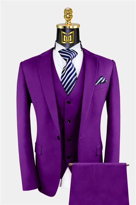 piece purple suit gentlemans guru