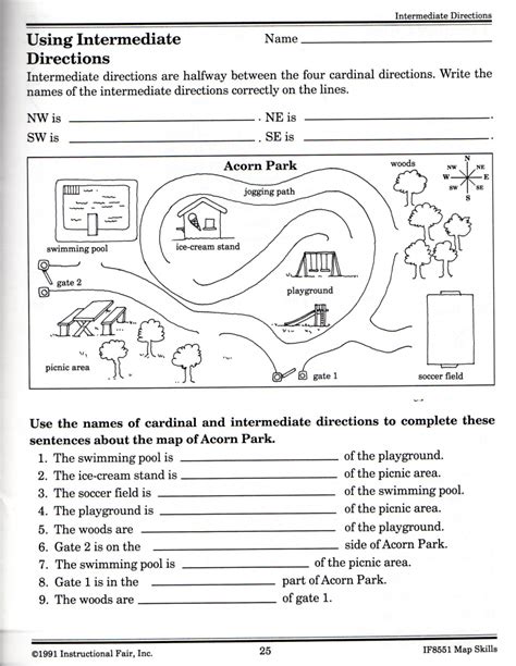 map skills worksheets math worksheets  printable